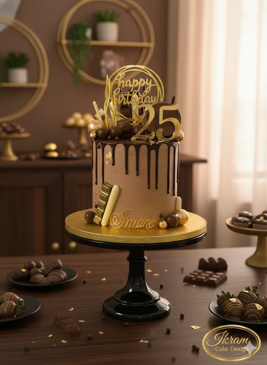 Drip cake chocolat anniversaire Anderlecht